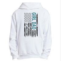 Girl Dad American Flag Urban Pullover Hoodie