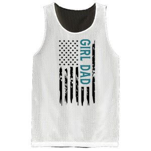 Girl Dad American Flag Mesh Reversible Basketball Jersey Tank