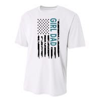 Girl Dad American Flag Performance Sprint T-Shirt