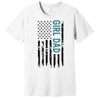 Girl Dad American Flag Premium T-Shirt