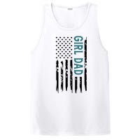 Girl Dad American Flag PosiCharge Competitor Tank