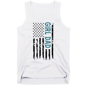 Girl Dad American Flag Tank Top