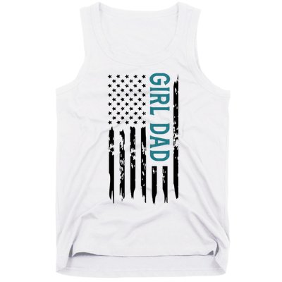Girl Dad American Flag Tank Top