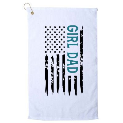 Girl Dad American Flag Golf Towel