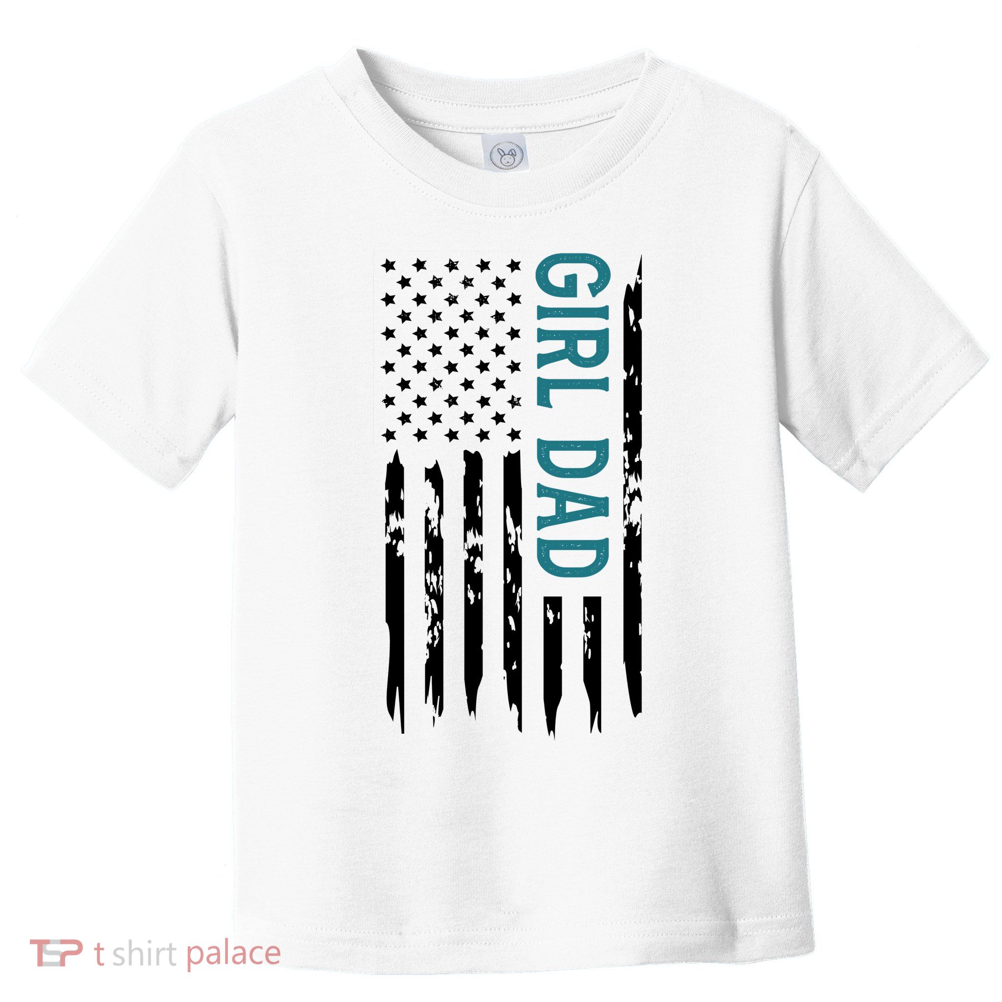 Girl Dad American Flag Toddler T-Shirt