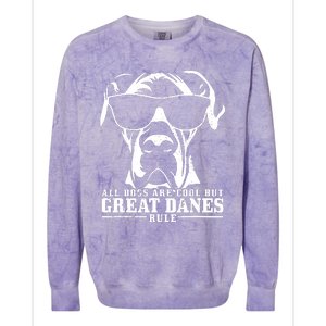 Great Dane All Dogs Are Cool Great Danes Rule Funny Colorblast Crewneck Sweatshirt