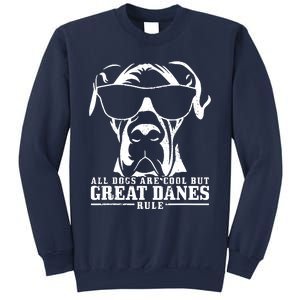 Great Dane All Dogs Are Cool Great Danes Rule Funny Sweatshirt