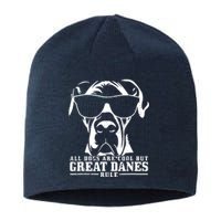 Great Dane All Dogs Are Cool Great Danes Rule Funny Sustainable Beanie