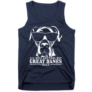 Great Dane All Dogs Are Cool Great Danes Rule Funny Tank Top