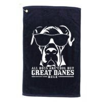 Great Dane All Dogs Are Cool Great Danes Rule Funny Platinum Collection Golf Towel