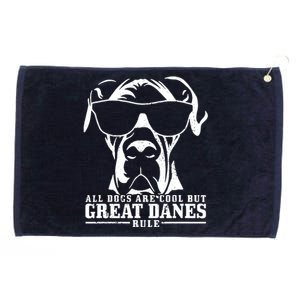 Great Dane All Dogs Are Cool Great Danes Rule Funny Grommeted Golf Towel