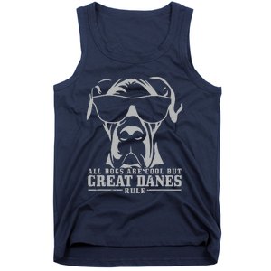 Great Dane All Dogs Are Cool Great Danes Rule Funny Tank Top