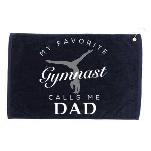 Gymnastics Dad And Daughter Shirts For Men Birth Day Grommeted Golf Towel