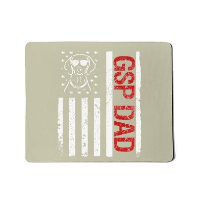 Gsp Dad American Usa Flag German Shorthaired Pointer Dog Mousepad