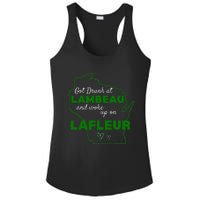 Got Drunk At Lambeau And Woke Up On Lafleur Fans Ladies PosiCharge Competitor Racerback Tank