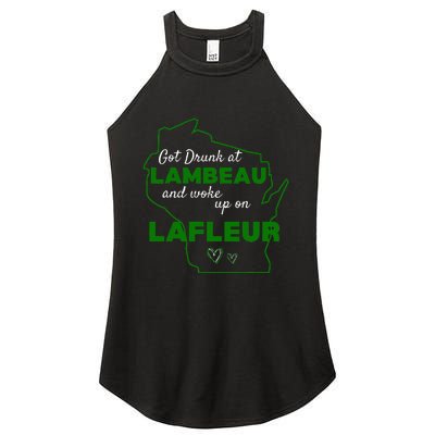 Got Drunk At Lambeau And Woke Up On Lafleur Fans Women's Perfect Tri Rocker Tank