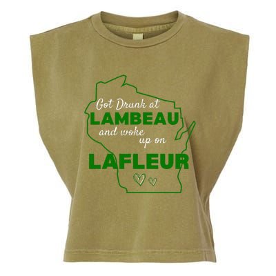 Got Drunk At Lambeau And Woke Up On Lafleur Fans Garment-Dyed Women's Muscle Tee