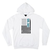 Girl Dad American Flag Hoodie