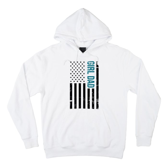 Girl Dad American Flag Hoodie