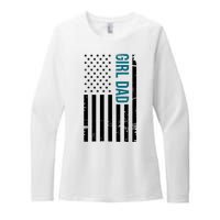 Girl Dad American Flag Womens CVC Long Sleeve Shirt