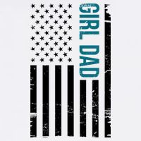 Girl Dad American Flag Flatbill Hat