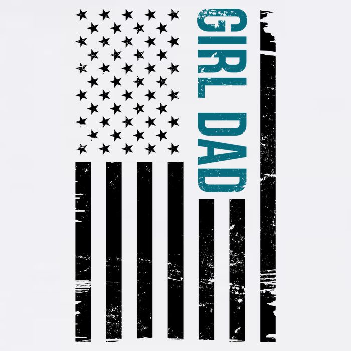 Girl Dad American Flag Flatbill Hat