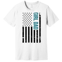 Girl Dad American Flag Premium T-Shirt