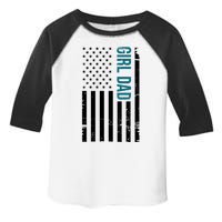 Girl Dad American Flag Toddler Fine Jersey T-Shirt