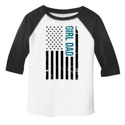 Girl Dad American Flag Toddler Fine Jersey T-Shirt