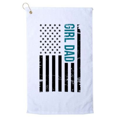 Girl Dad American Flag Golf Towel
