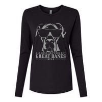 Great Dane All Dogs Are Cool Great Danes Rule Funny Womens Cotton Relaxed Long Sleeve T-Shirt