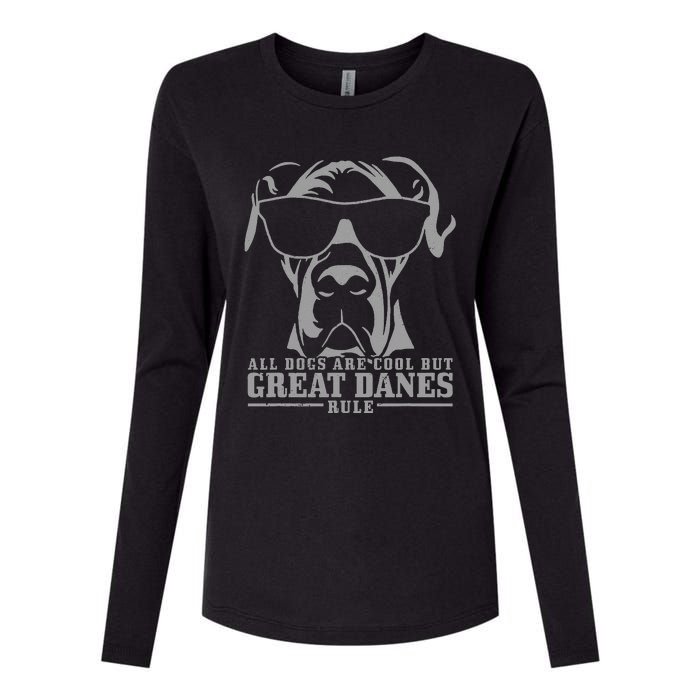 Great Dane All Dogs Are Cool Great Danes Rule Funny Womens Cotton Relaxed Long Sleeve T-Shirt