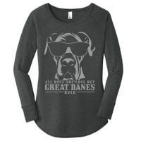 Great Dane All Dogs Are Cool Great Danes Rule Funny Women's Perfect Tri Tunic Long Sleeve Shirt