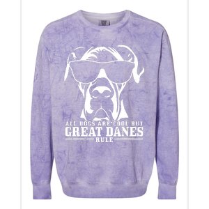 Great Dane All Dogs Are Cool Great Danes Rule Colorblast Crewneck Sweatshirt