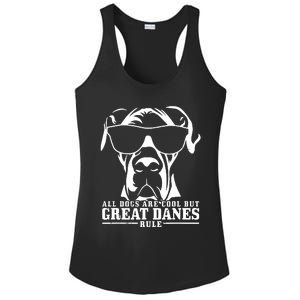 Great Dane All Dogs Are Cool Great Danes Rule Ladies PosiCharge Competitor Racerback Tank