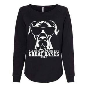 Great Dane All Dogs Are Cool Great Danes Rule Womens California Wash Sweatshirt