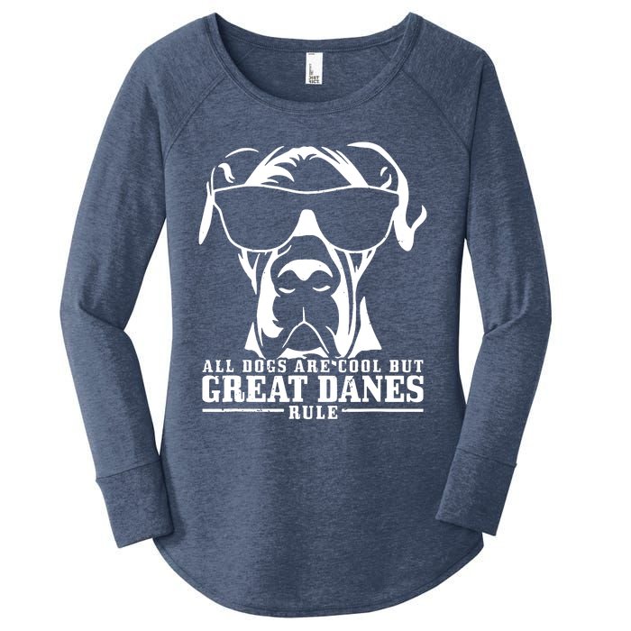 Great Dane All Dogs Are Cool Great Danes Rule Women's Perfect Tri Tunic Long Sleeve Shirt