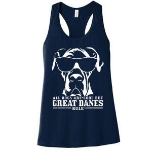 Great Dane All Dogs Are Cool Great Danes Rule Women's Racerback Tank