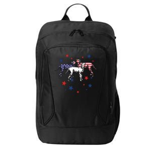 Great Dane American Flag 4Th Of July Gift City Backpack