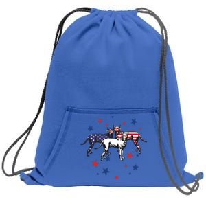 Great Dane American Flag 4Th Of July Gift Sweatshirt Cinch Pack Bag