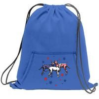 Great Dane American Flag 4Th Of July Gift Sweatshirt Cinch Pack Bag