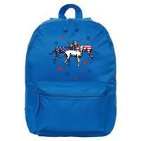 Great Dane American Flag 4Th Of July Gift 16 in Basic Backpack