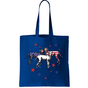 Great Dane American Flag 4Th Of July Gift Tote Bag