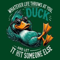 Green Duck And Let It Hit Someone Else Mousepad