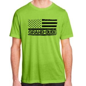 Grand Dude American Flag Fathers Day Grandpa Gift Adult ChromaSoft Performance T-Shirt