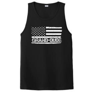 Grand Dude American Flag Fathers Day Grandpa Gift Great Gift PosiCharge Competitor Tank