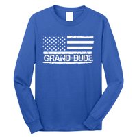 Grand Dude American Flag Fathers Day Grandpa Gift Great Gift Long Sleeve Shirt