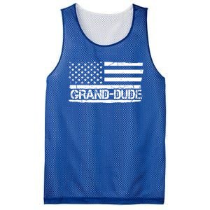 Grand Dude American Flag Fathers Day Grandpa Gift Great Gift Mesh Reversible Basketball Jersey Tank