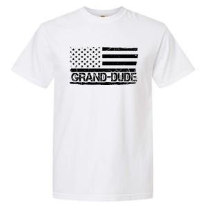 Grand Dude American Flag Fathers Day Grandpa Gift Great Gift Garment-Dyed Heavyweight T-Shirt