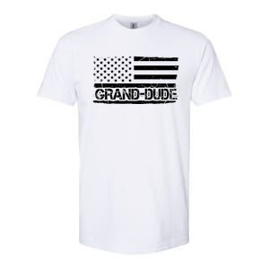 Grand Dude American Flag Fathers Day Grandpa Gift Great Gift Softstyle CVC T-Shirt